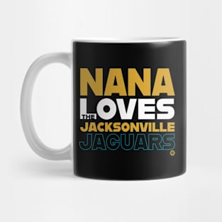 Nana loves the Jacksonville Jaguars Mug